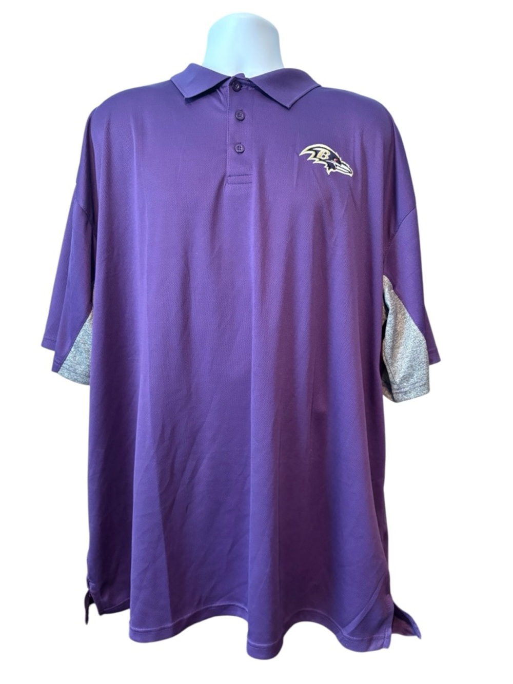 Fanatics Baltimore Ravens Men's Polo Purple with Gray Accent  4XLT